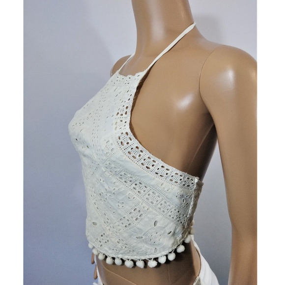 American Eagle Half White Outfitters Crop Top - Picture 2 of 4